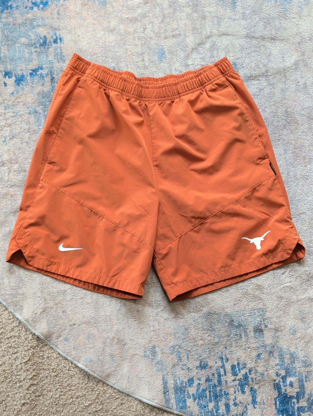 Nike Burnt Orange Athletic Shorts with UT Longhorn Logo Men's Large